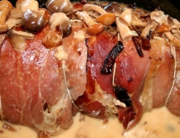 Recette - Filet mignon au jambon cru et champignons en vidéo