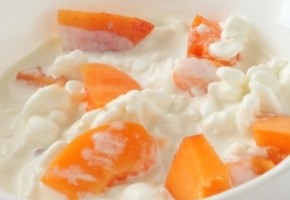 abricots au fromage blanc