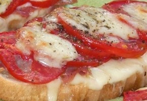 bruschetta tomate et mozzarella