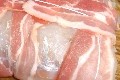 cabillaud roti au four au bacon (lard fume)