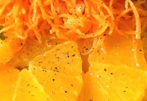 carottes en salade à l'orange