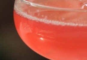 cocktail red bubbles