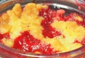 crumble aux cerises et fraises (sans gluten)