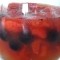 fruits rouges en gelée d'amande