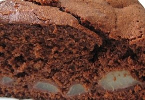 gâteau aux poires et chocolat