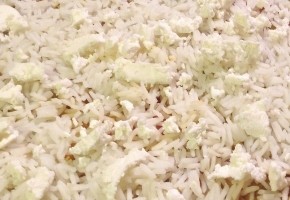 gratin de riz aux poireaux