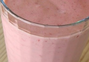 milk-shake à la fraise sans glace
