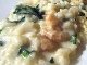 risotto aux crevettes grises et cresson