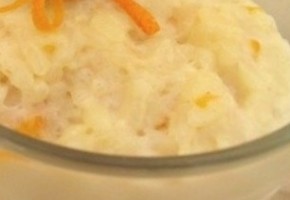 riz au lait à l'orange et au safran