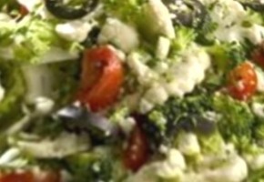 salade de chou-fleur et brocoli à la feta