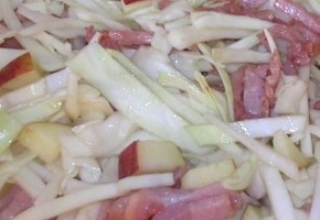 salade de chou aux lardons