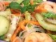 salade de concombre, carottes et crevettes a la thai