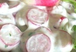 salade fraîche de radis