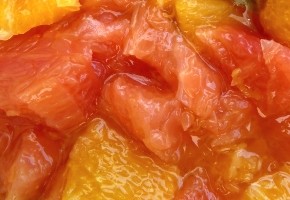 salade de pamplemousse et orange au miel