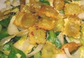 salade aux ravioles croustillantes