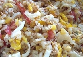 salade de riz au maïs