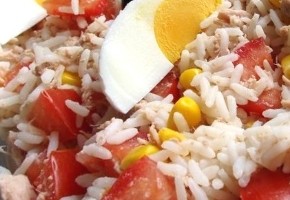 salade de riz à la tomate