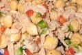 salade au thon, oeufs et pois chiches