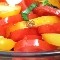 salade aux tomates multicolores