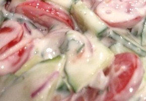 salade de tomates au yaourt