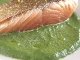 saumon poele et sa creme de cresson