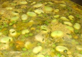 soupe de fèves au safran