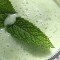 soupe glacée au concombre et à la menthe