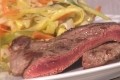 steak de merlan grille et sa poelee de legumes
