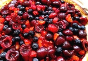 tarte feuilletée aux fruits rouges