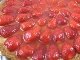 tarte aux fraises au coulis de pomme