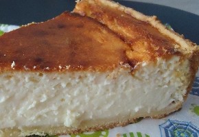 tarte au fromage blanc sucrée
