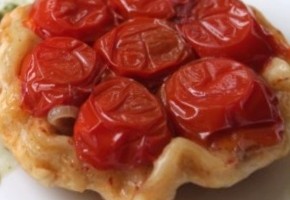 tartelettes tatin aux tomates cerises