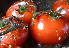 tomates cerises confites à l'huile