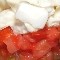 verrine de tomates à la mozzarella
